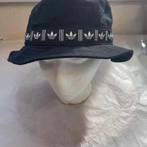 Adidas Trefoil Ribbon Trim Bucket Hat O/S